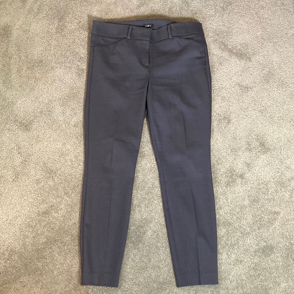 Loft Marisa Pants, Gray, size 10